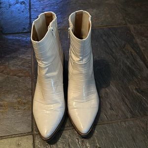 Dolce vita white booties